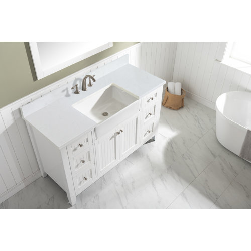 Longshore Tides Burbank 54'' Freestanding Single Bathroom Vanity with
